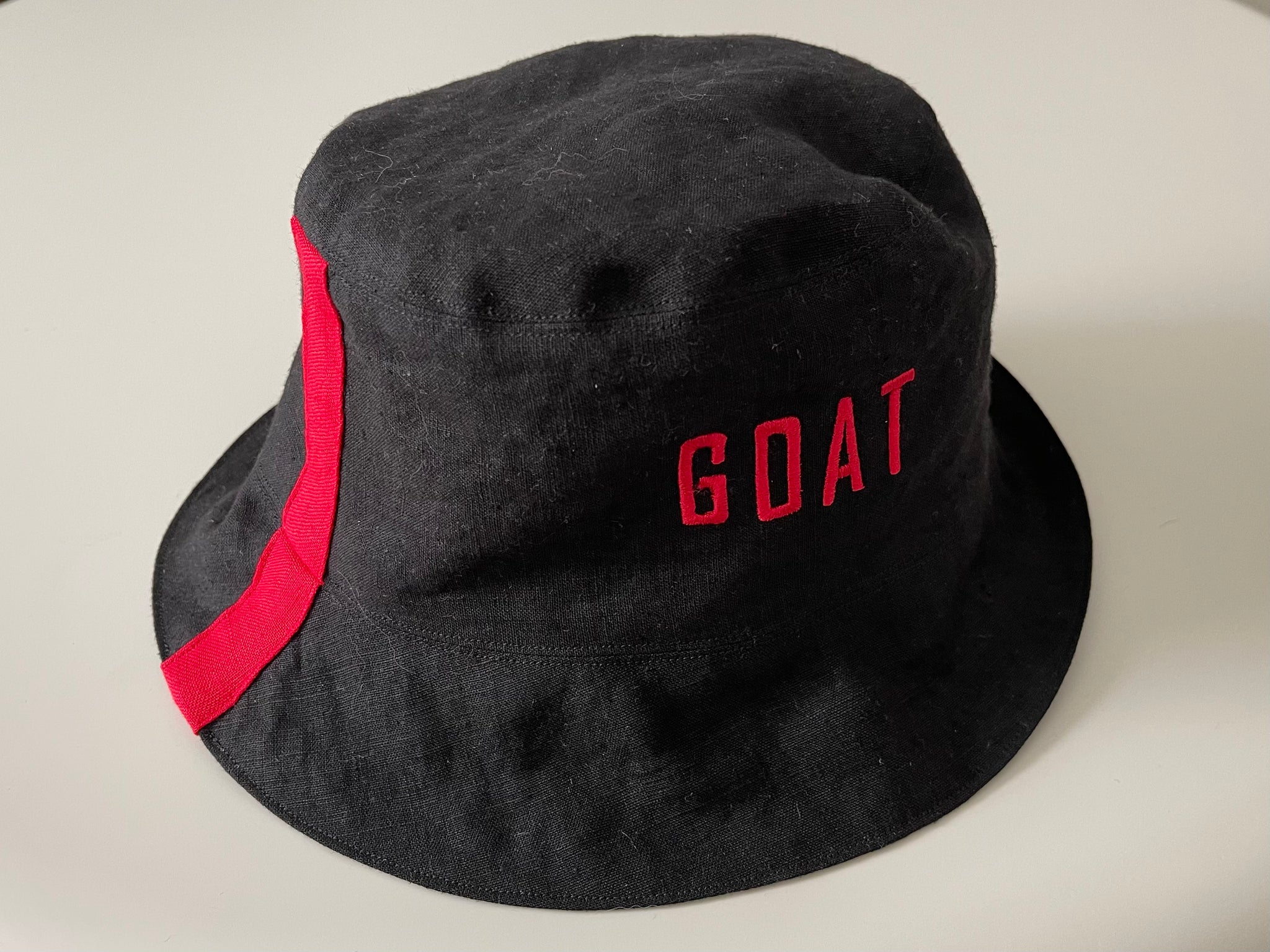 Reversible Linen Bucket Hat - GOAT