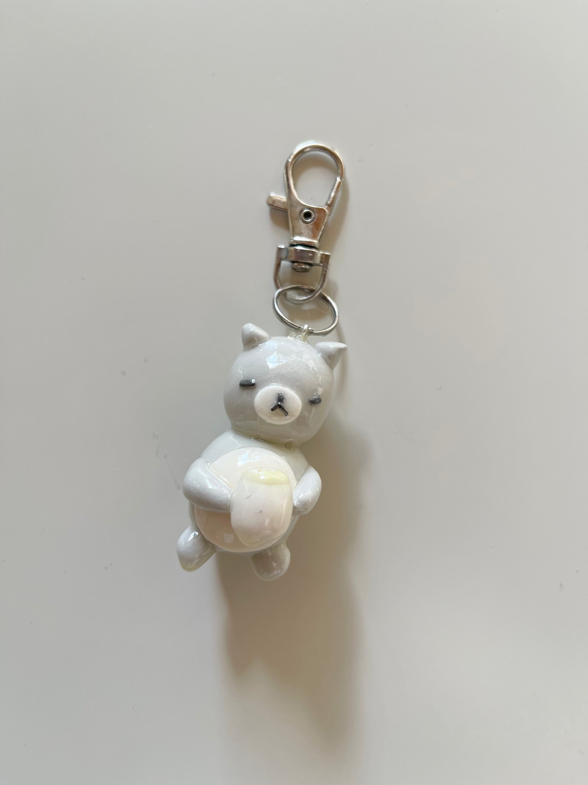 Frankie The Feline - Matcha Keychain