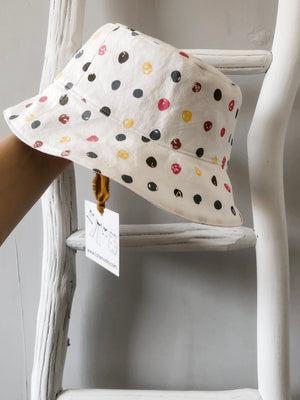 Polka Dot Bucket Hat - 3T-5T - ready to ship