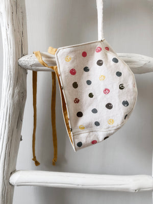 Reversible Baby Bonnet - 3-6 months - ready to ship