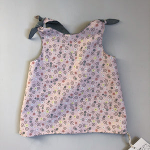 Reversible Pinafore - one size - newborn to 3 years - ready to ship