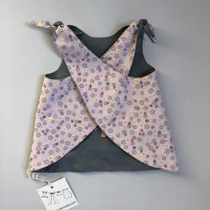 Reversible Pinafore - one size - newborn to 3 years - ready to ship