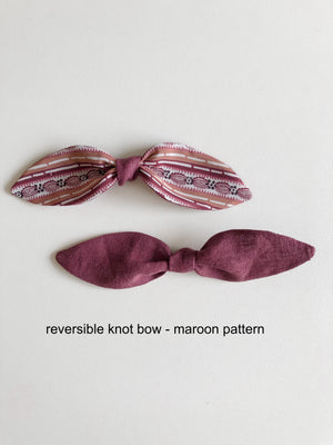 Burgundy Hair Bows