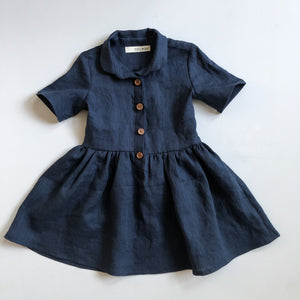 Girls Linen Shirt Dress