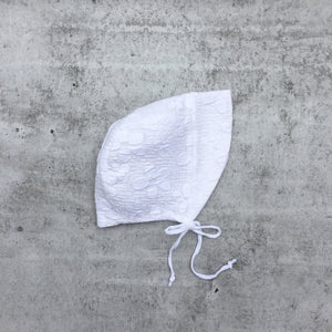 White Cotton Sunbonnet