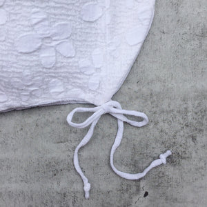 White Cotton Sunbonnet