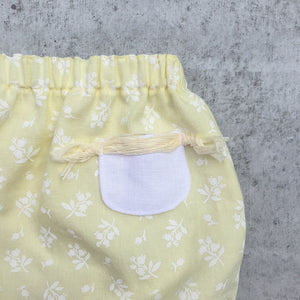 Pale Yellow Linen Bloomers - 2T ready to ship