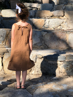 Sleeveless Linen Dress