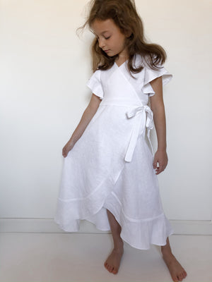 Girls Maxi Wrap Dress