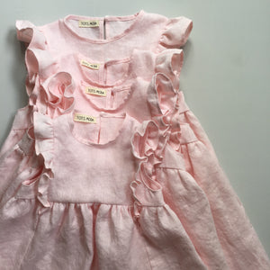 Pale Pink Ruffle Dress - 2T - ready to ship