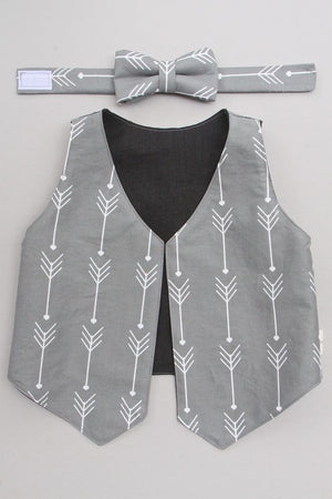 Grey Arrows Vest - 3T ready to ship