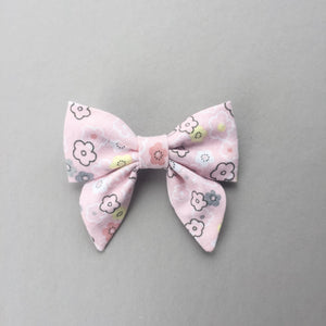 Pink Floral Bow
