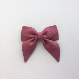 Linen Hair Bow