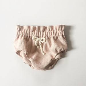 Dusty Rose High Waist Linen Bloomers