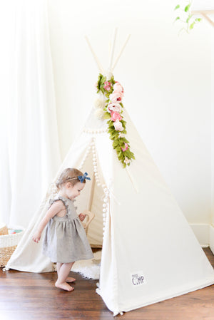 Natural Linen Ruffle Dress